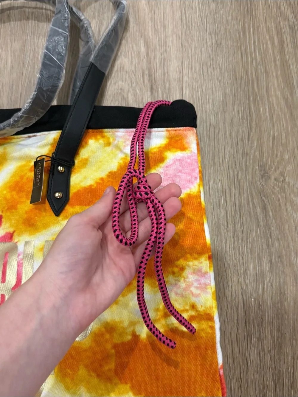 Victoria’s Secret Orange & Pink Tie-Dye Beach Bag